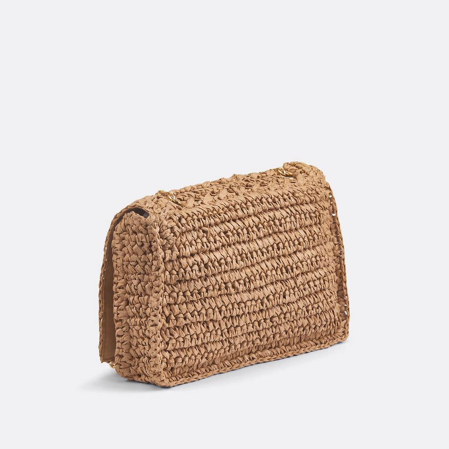 La Redoute Collections Sac Besace en Paille de Papier Tressée  