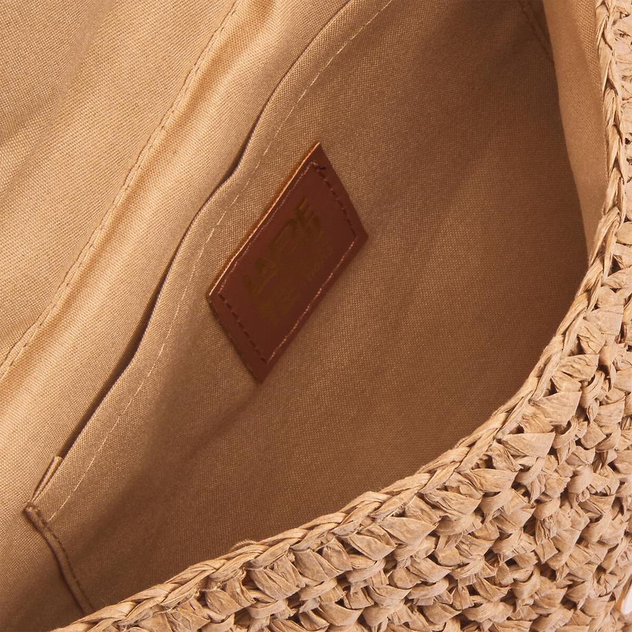 La Redoute Collections Sac Besace en Paille de Papier Tressée  