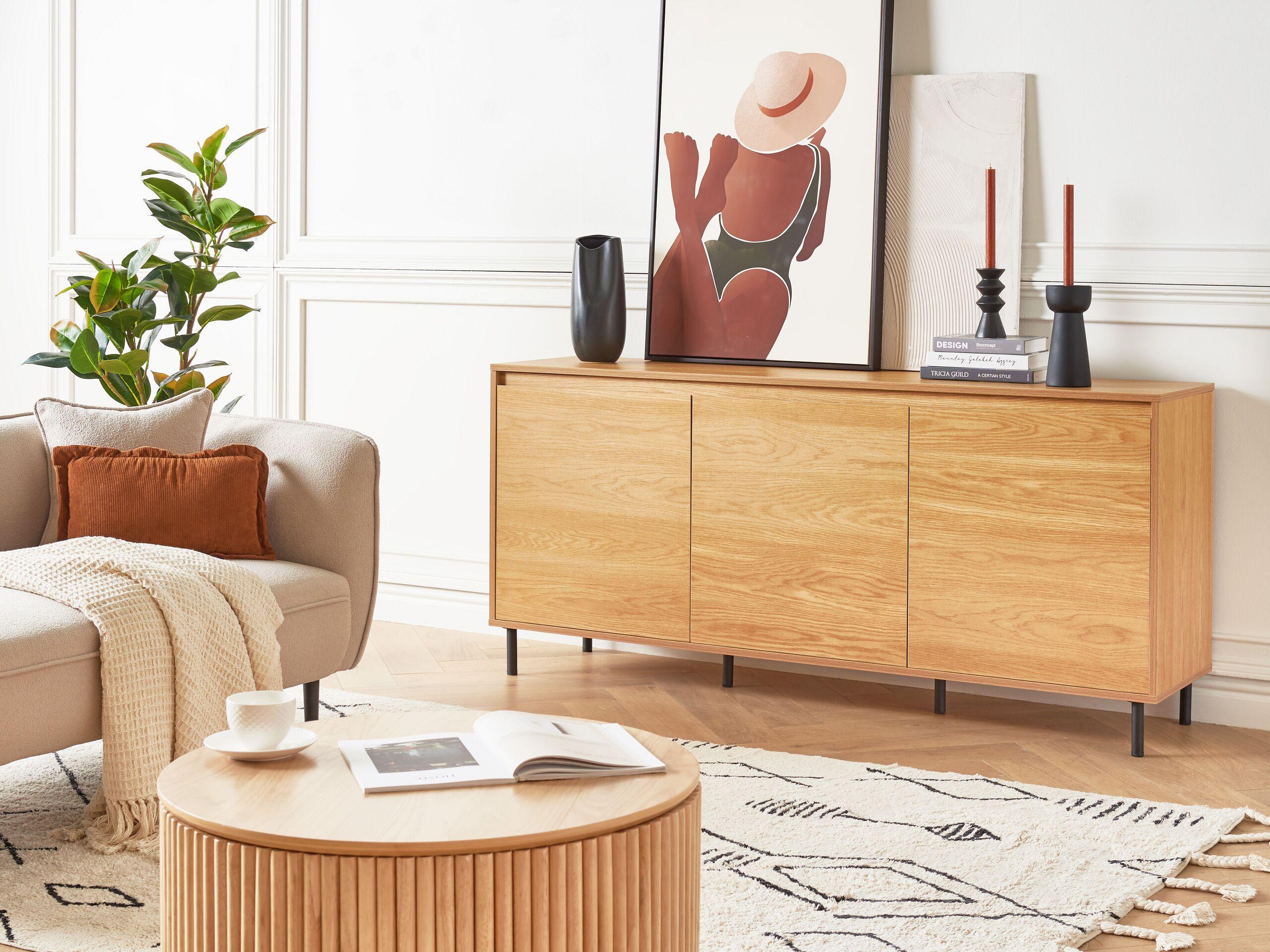 Beliani Armoire en Panneau de particules de bois Scandinave NIKEA  