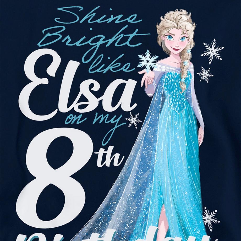 FROZEN  Sweat À Capuche 8ème Anniversaire Bright Like Elsa 