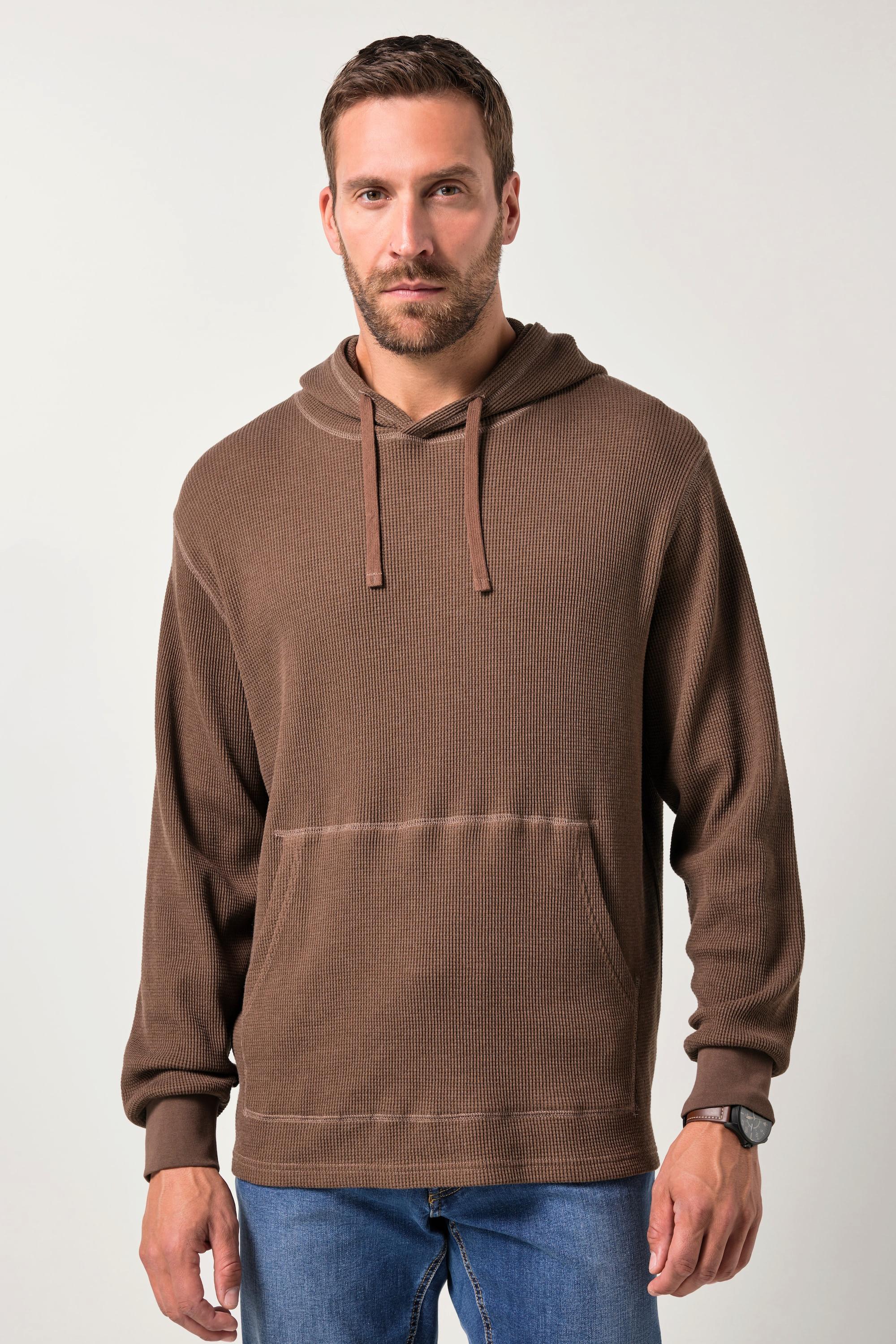 JP1880 Sweat à capuche texture gaufrée  