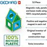Geomag  Classic Panels 52 Teile Magnetisches Konstruktionsspielzeug für Kinder Line Lernspiel aus 100% Recyclingkunststoff 