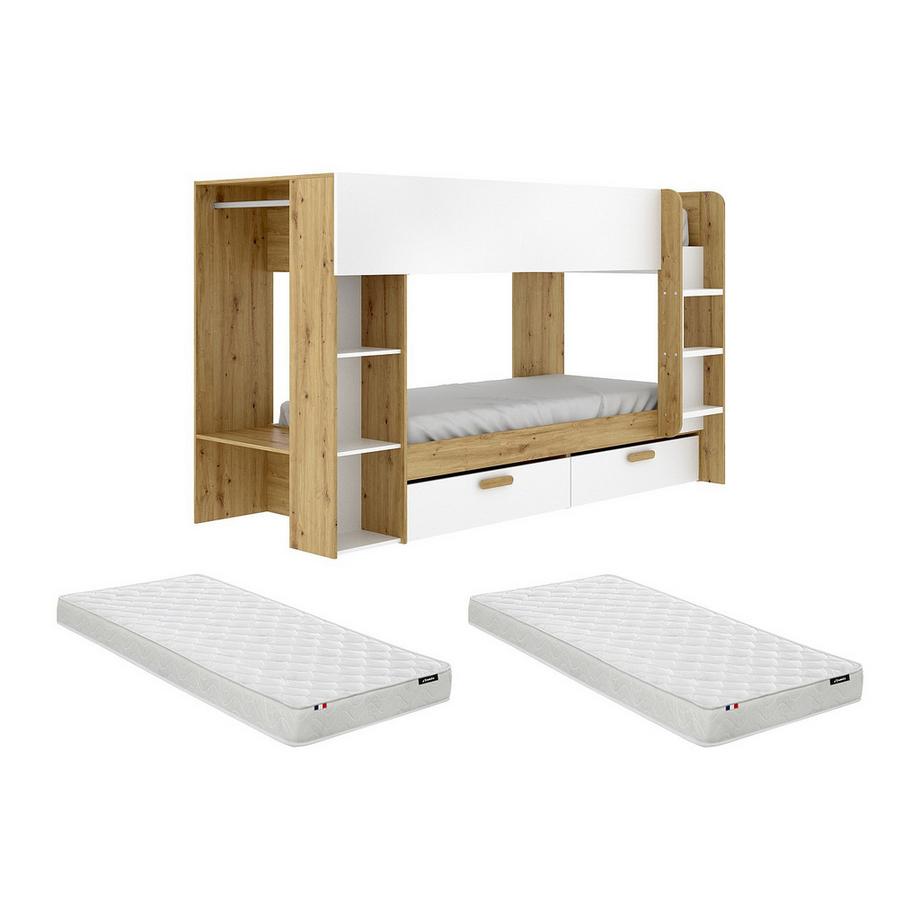 Vente-unique Letto a castello 2 posti OSANA  