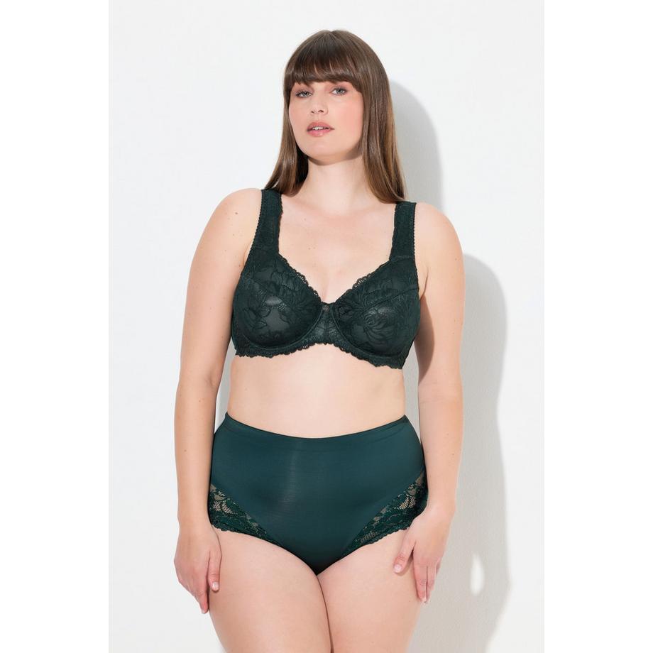 Ulla Popken Reggiseno con ferretto Pizzo Spalline Larghe  