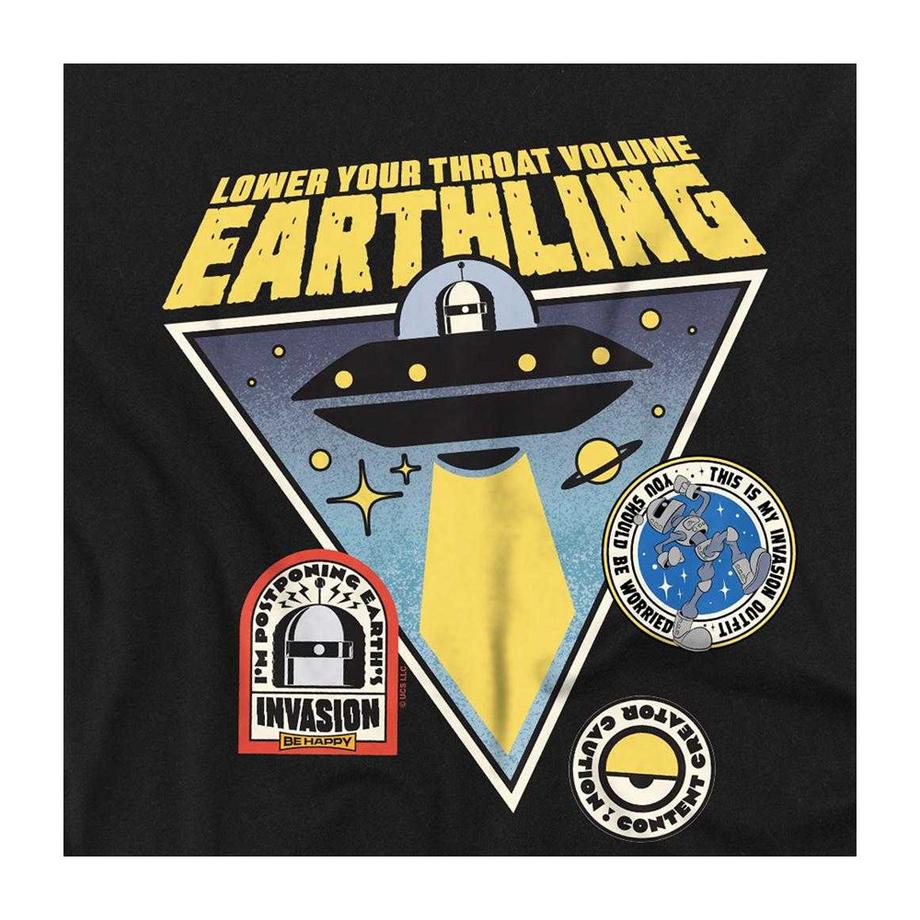 minions  Monsters Dort Earthling Badges T-Shirt 