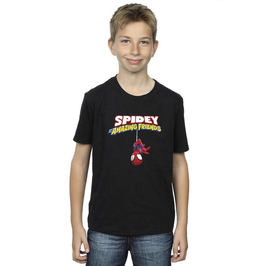 MARVEL  Hanging Upside Down TShirt 