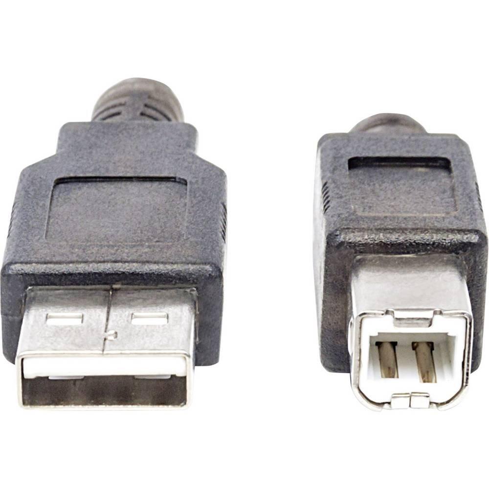 Manhattan  Hi-Speed USB 2 aktives Anschlusskabel USB A-Stecker auf B-Stecker 15m 