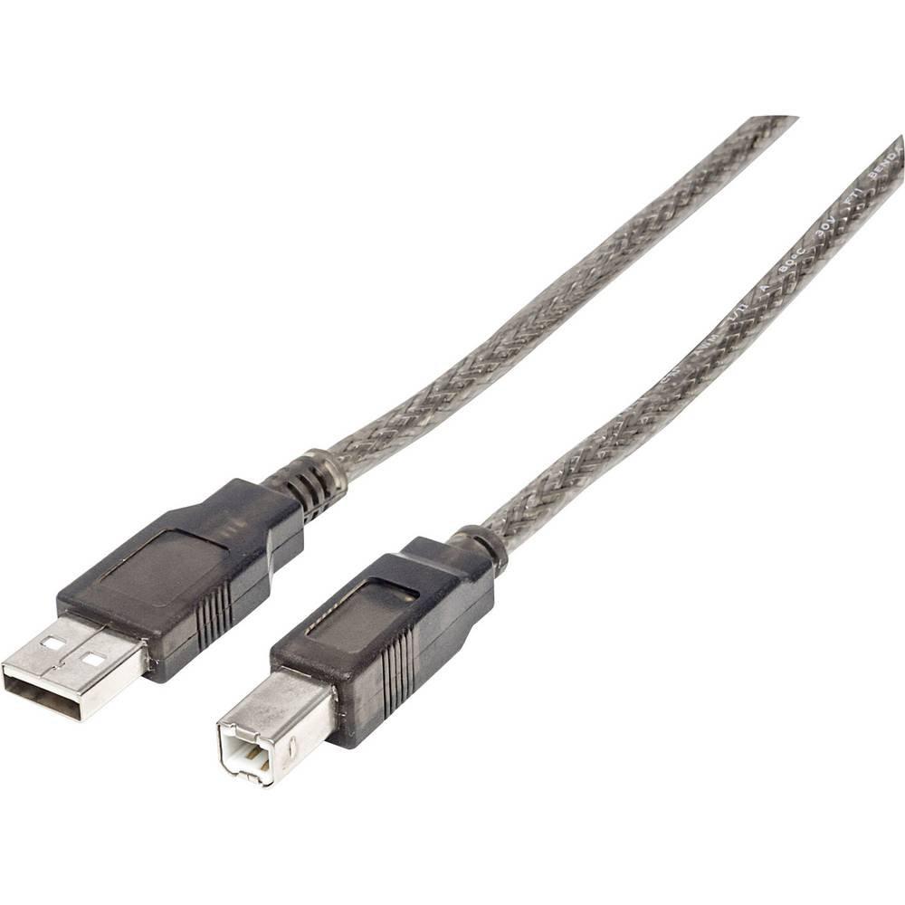 Manhattan  Hi-Speed USB 2 aktives Anschlusskabel USB A-Stecker auf B-Stecker 15m 