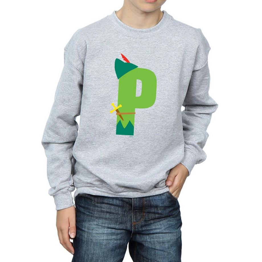 Disney  Alphabet P Is For Peter Pan Sweatshirt 