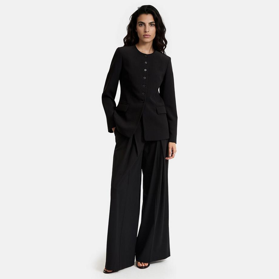 La Redoute Collections Veste col rond coupe cintrée  