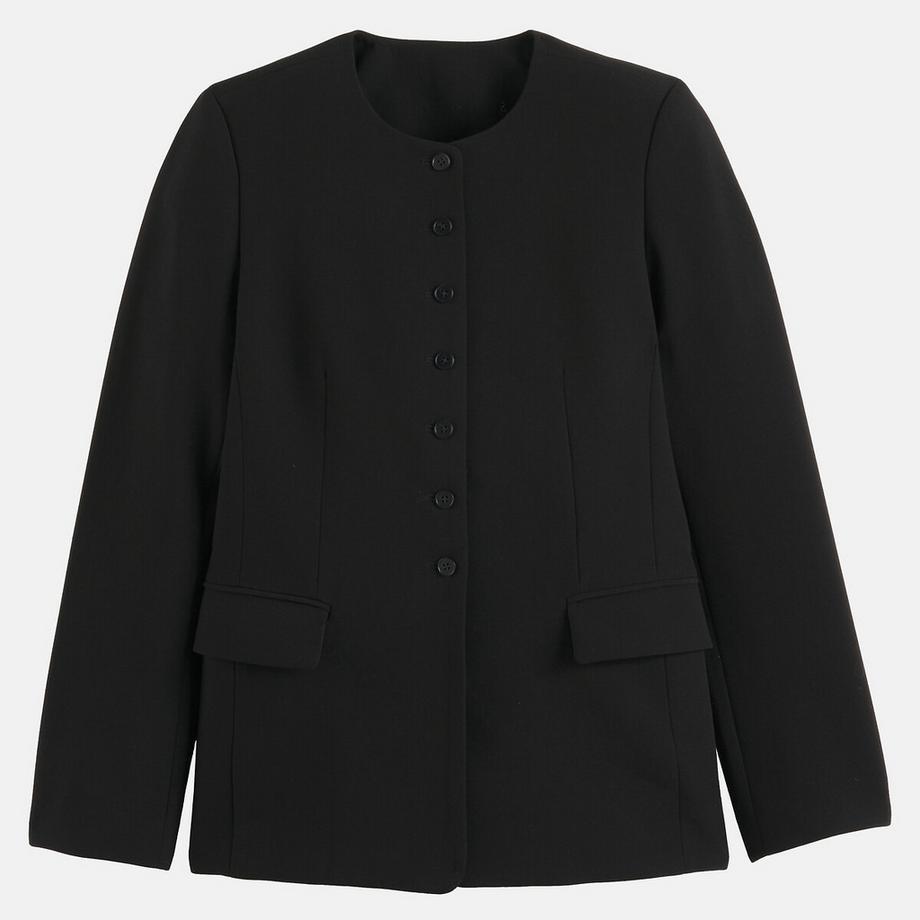 La Redoute Collections Veste col rond coupe cintrée  