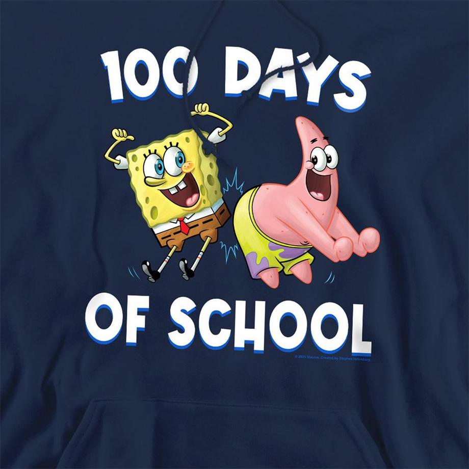 Nickelodeon 100 Days Of School Felpa Con Cappuccio Patrick Star  