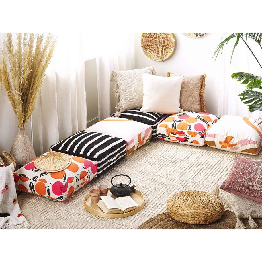 Beliani Pouf en Coton Moderne SETTAT  