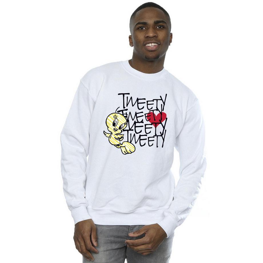 LOONEY TUNES Tweety Bird Stampa Grafica Felpa  