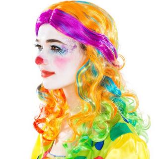 Tectake  Perücke Colour Block 