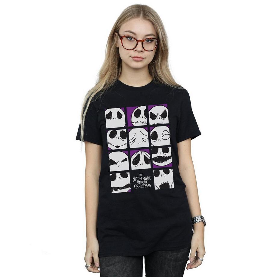 Disney Nightmare Before Christmas Many Faces Of Jack T-Shirt  