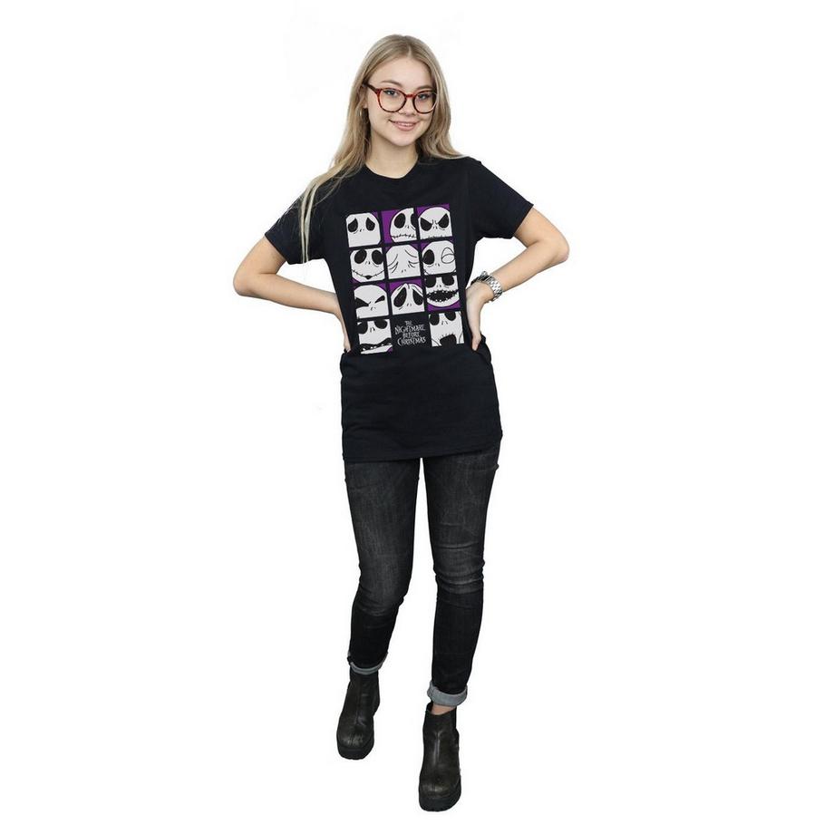 Disney Nightmare Before Christmas Many Faces Of Jack T-Shirt  