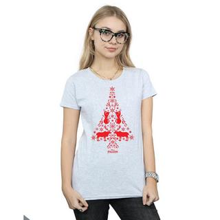 Disney Frozen T-Shirt Grafica Albero di Natale  