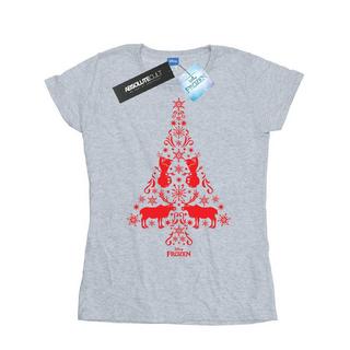 Disney Frozen T-Shirt Grafica Albero di Natale  
