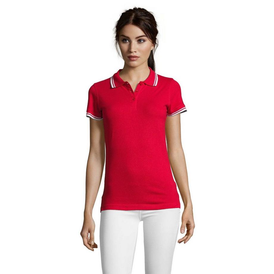SOLS Pasadena Pique Polo Shirt Maniche Corte  