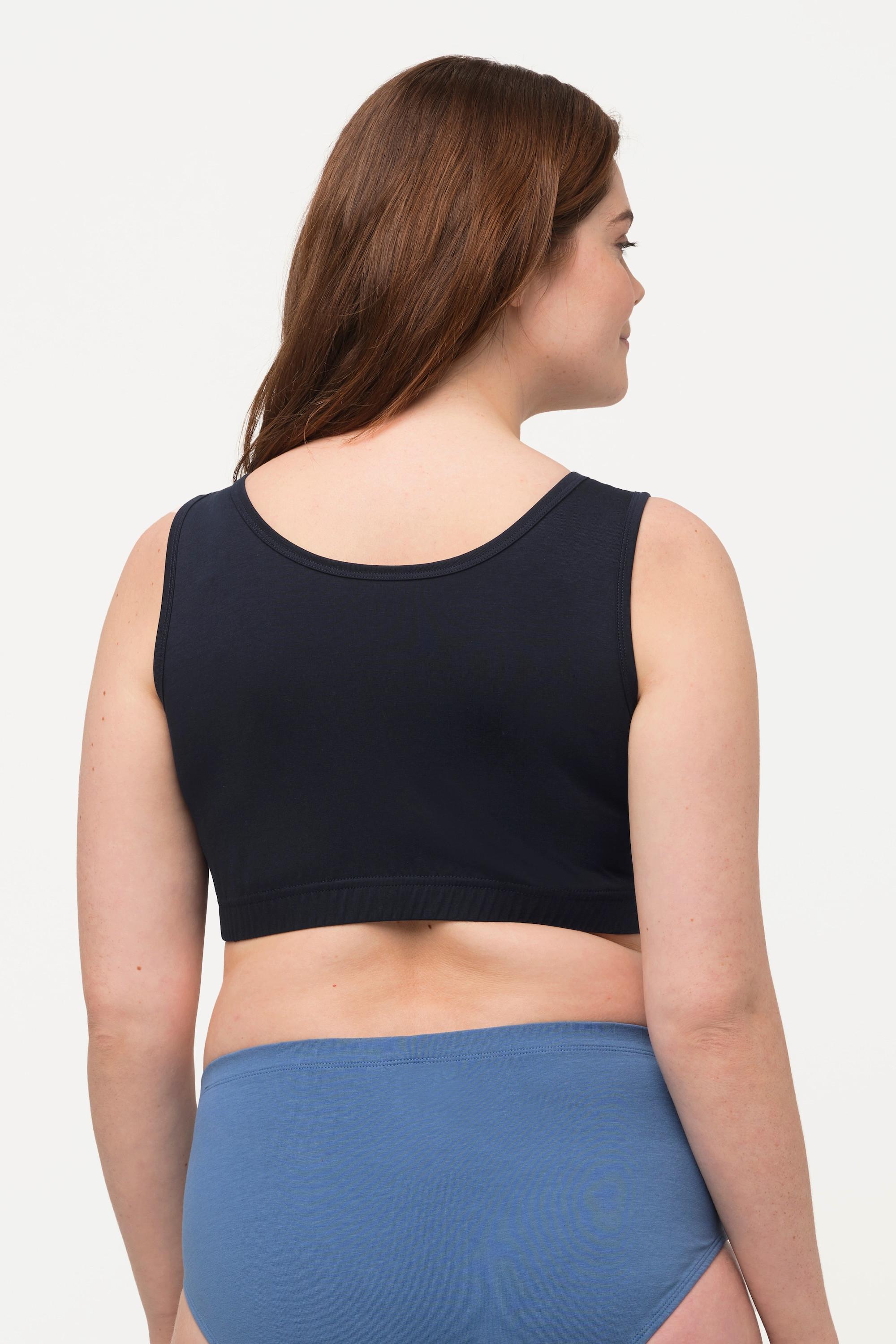 Ulla Popken Bustier Spalline Larghe Cotone Biologico  