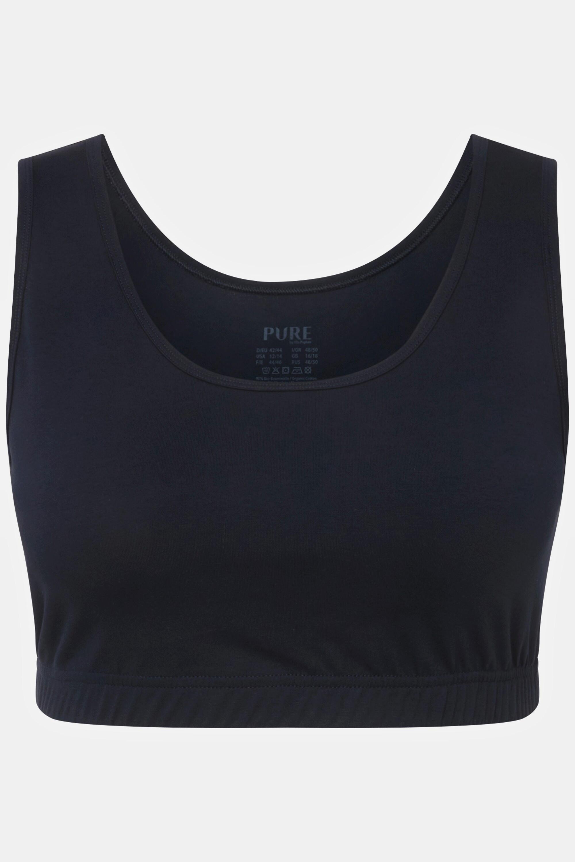 Ulla Popken Bustier Spalline Larghe Cotone Biologico  