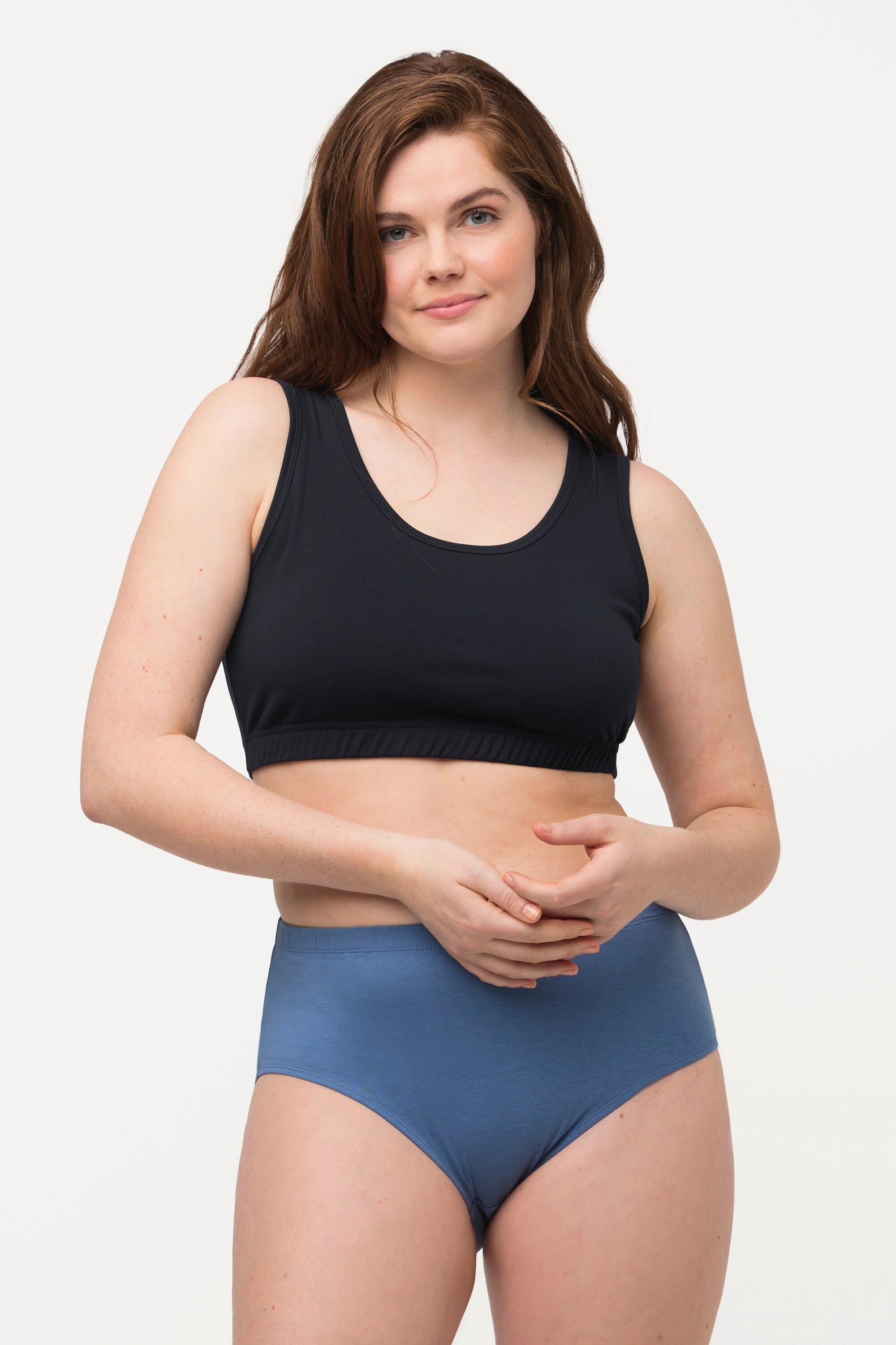 Ulla Popken Bustier Spalline Larghe Cotone Biologico  