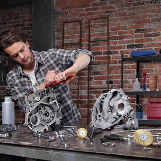 B2X Stabiles Regal mit 4 Ebenen anthrazit  