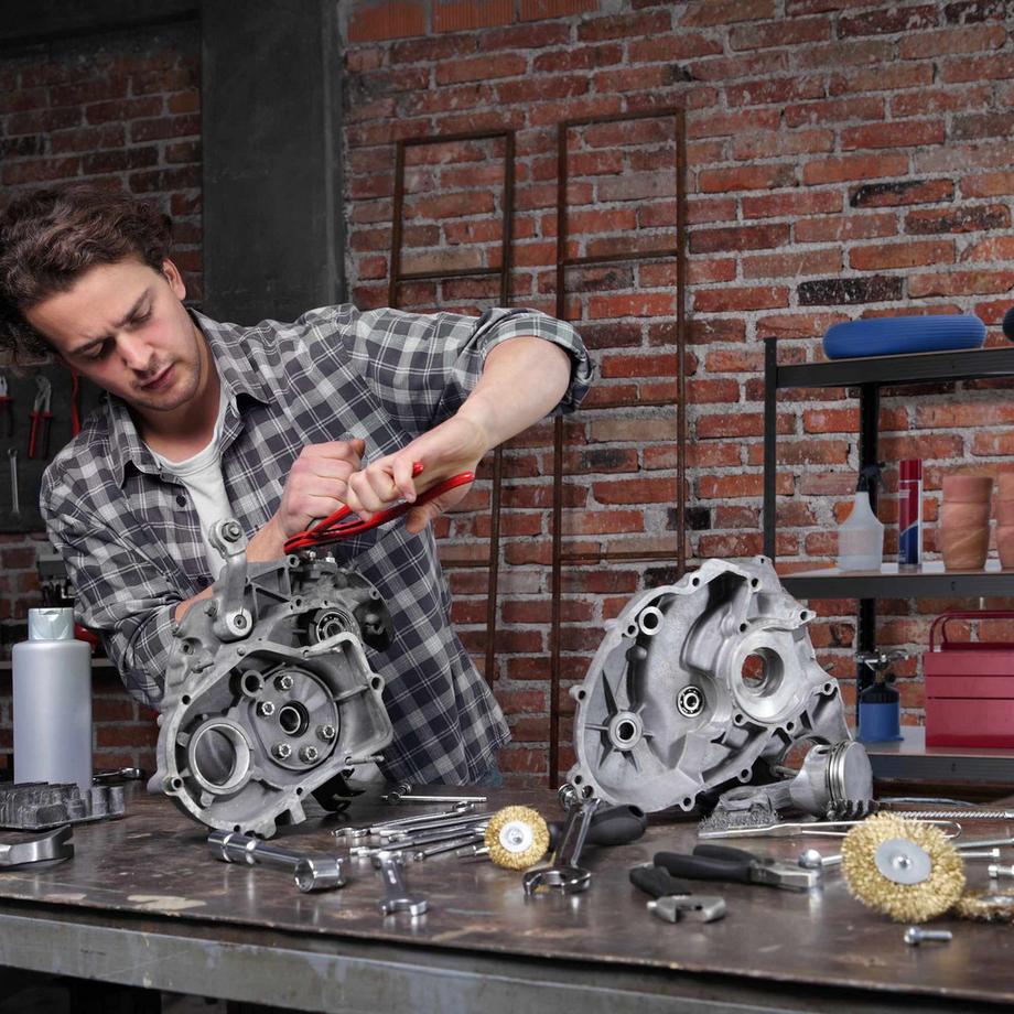 B2X Stabiles Regal mit 4 Ebenen anthrazit  