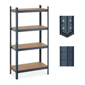Stabiles Regal mit 4 Ebenen anthrazit