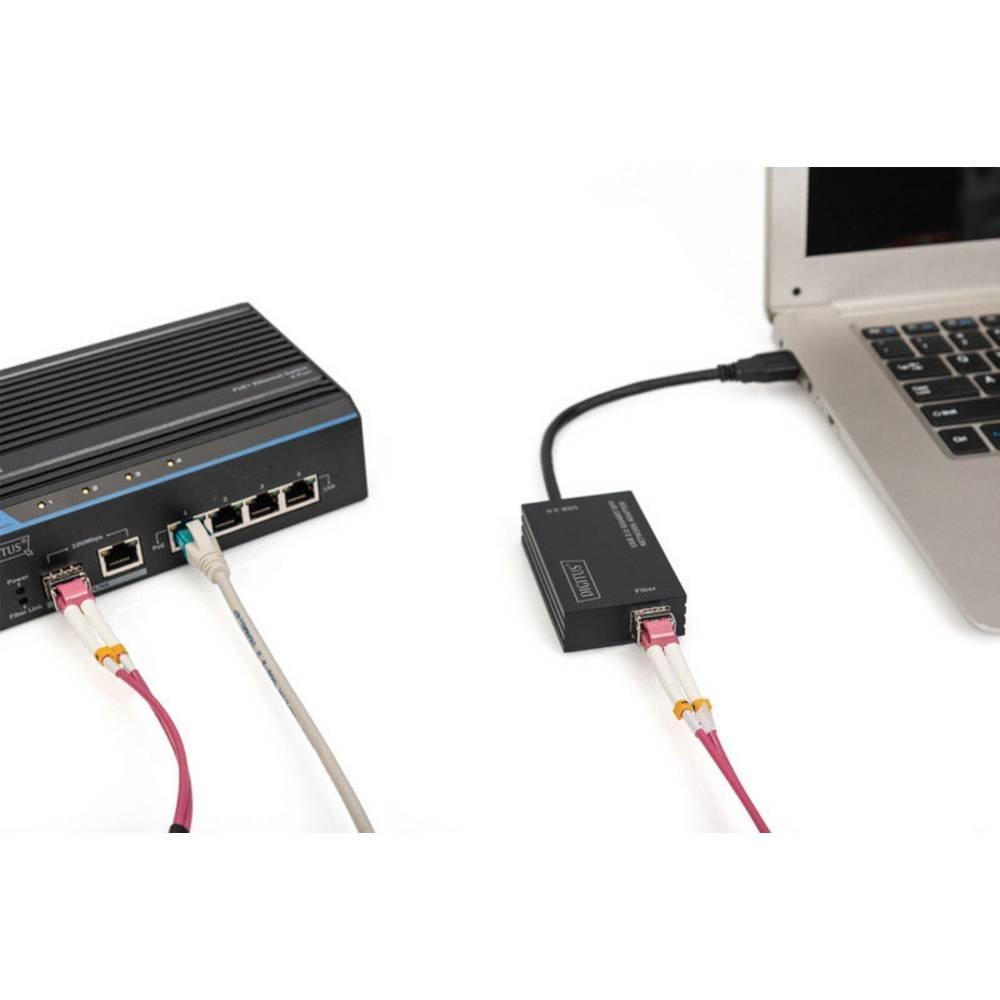 Digitus  Digitus Adaptateur Ethernet USB 3 Gigabit SFP 