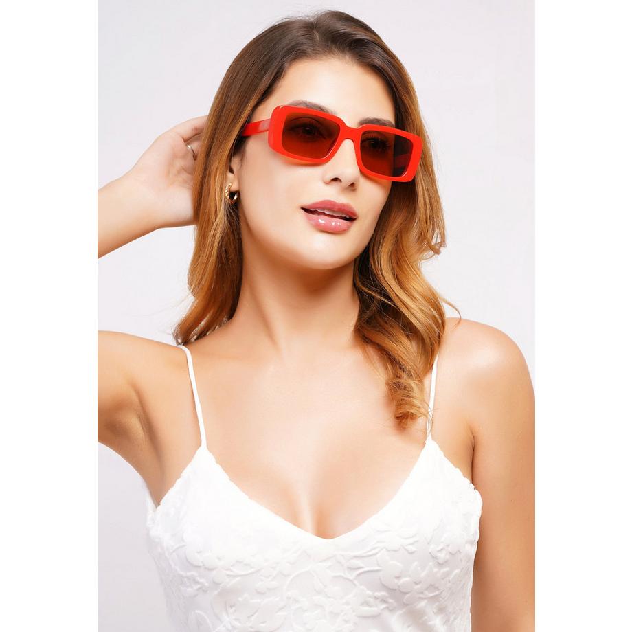 AVANT-GARDE PARIS Retro Inspirierte Kühne Rechteck Sonnenbrille  