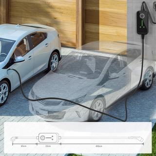 JATRHG  JATRHG EV Chargeur 5M 3.6KW-1.5KW 16A|13A|10A|8A Type 2 station de Charge Voiture Electrique Portable Courant Commutable Voiture Electrique Chargeur Rapide monophase 