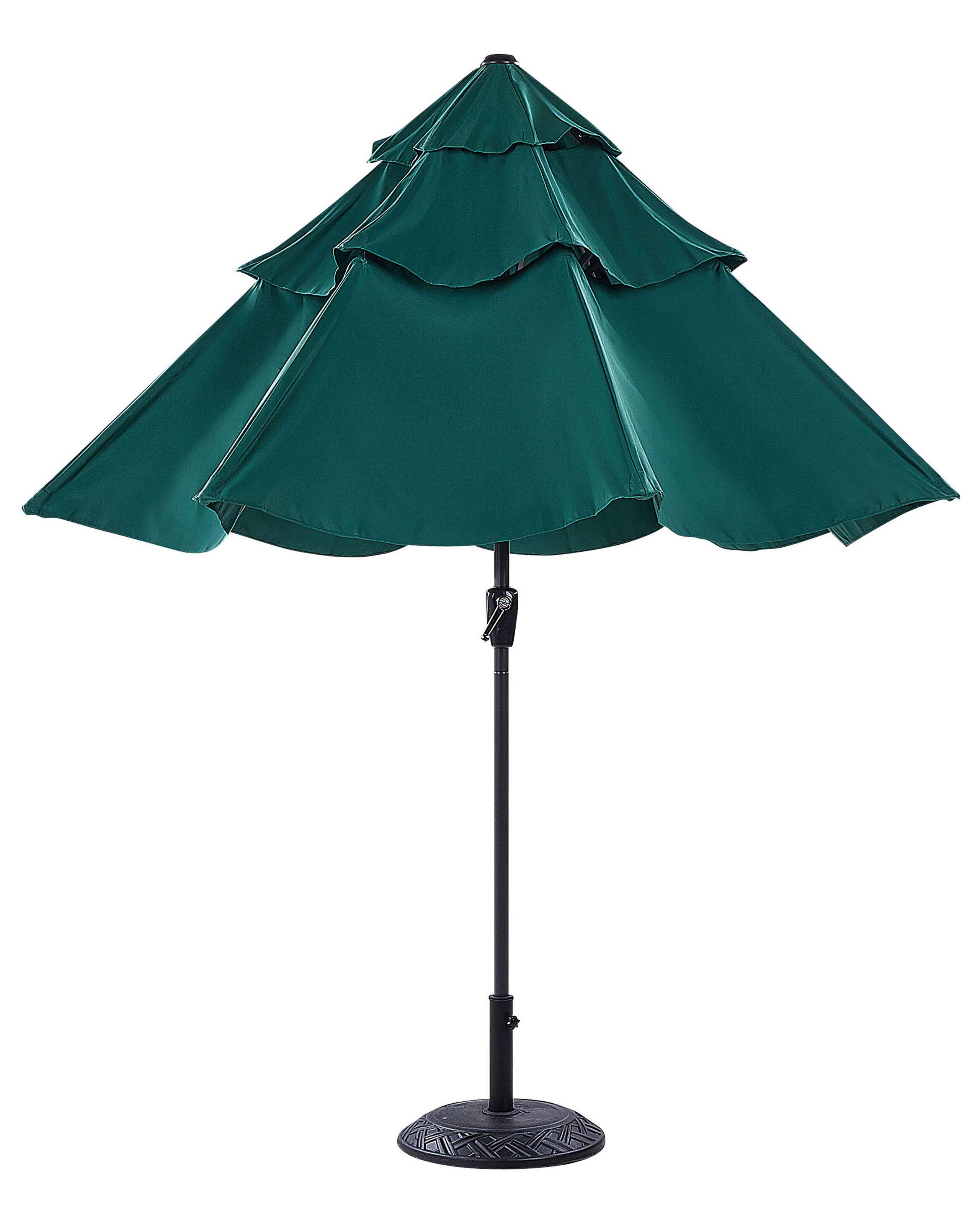 Beliani Parasol de jardin en Tissu BIBIONE  