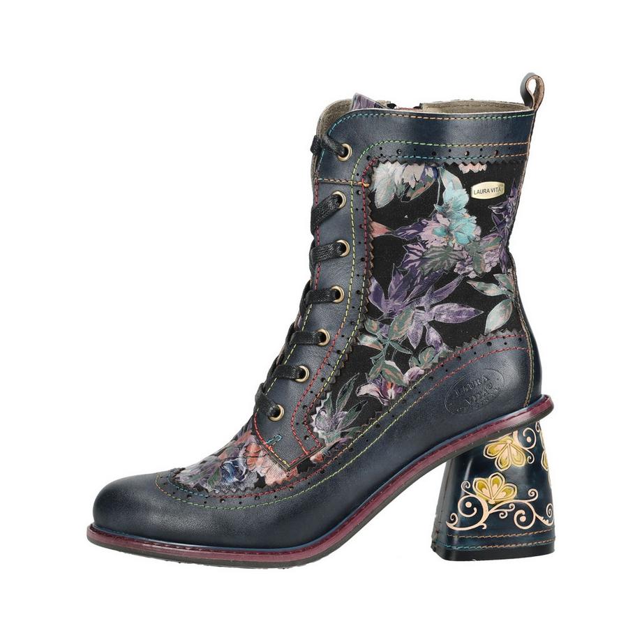 Laura Vita Blumenmuster Schnürstiefeletten  