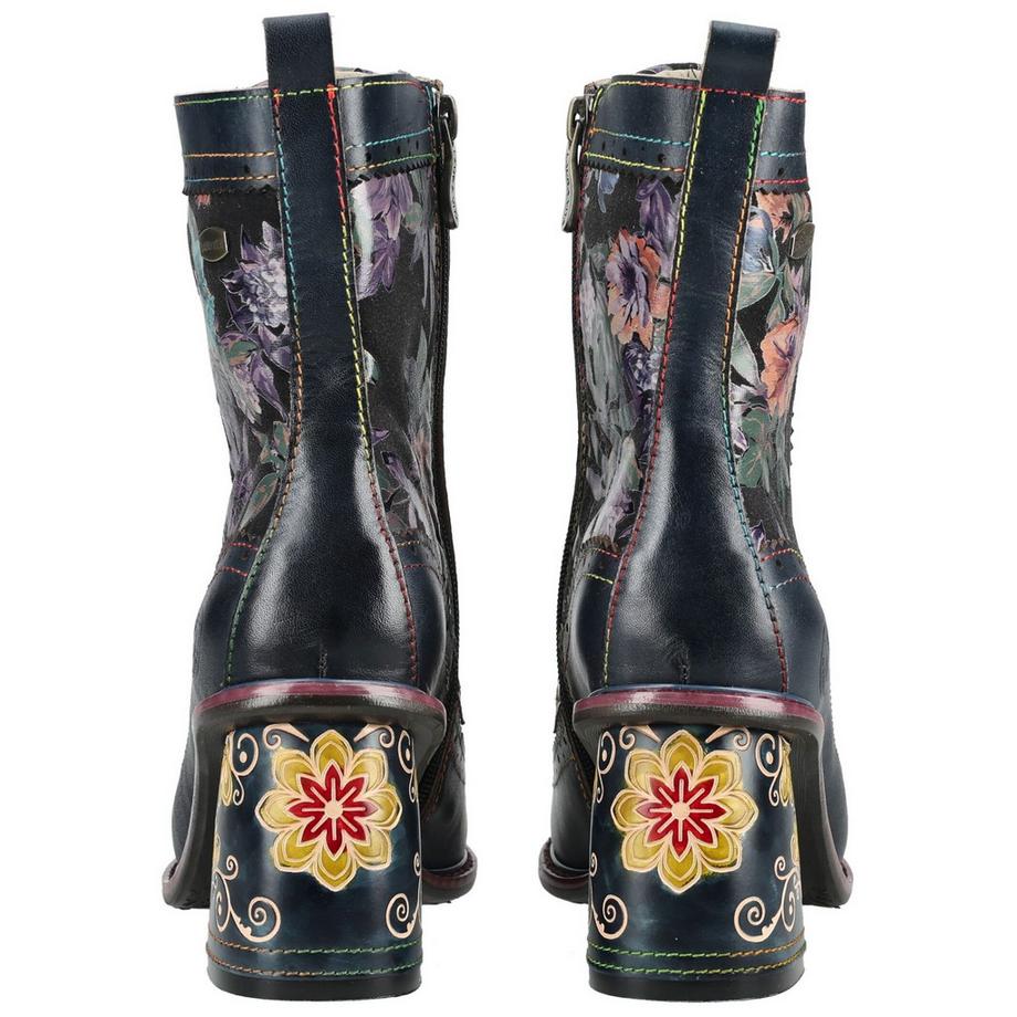 Laura Vita Blumenmuster Schnürstiefeletten  