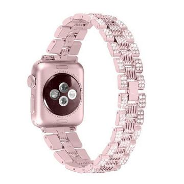 Apple Watch 44/45/46/49mm - Edelstahl Mit Strass Armband