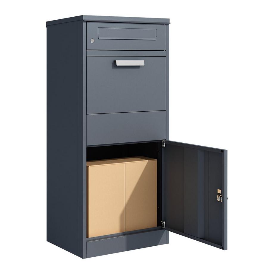 Holmberg  Paket-Briefkasten 50x38x112cm anthrazit 