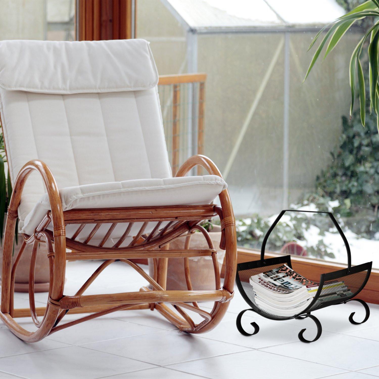 Northio Cesto porta legna nero  