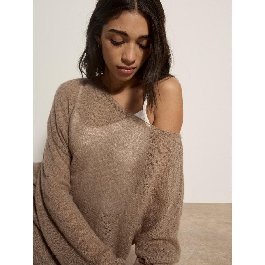 APRICOT Pull oversize léger brossé  