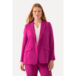 Ulla Popken  Blazer avec col à revers, poches à rabat et fermeture 1 bouton 