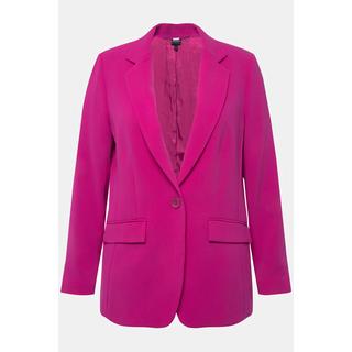 Ulla Popken  Blazer avec col à revers, poches à rabat et fermeture 1 bouton 