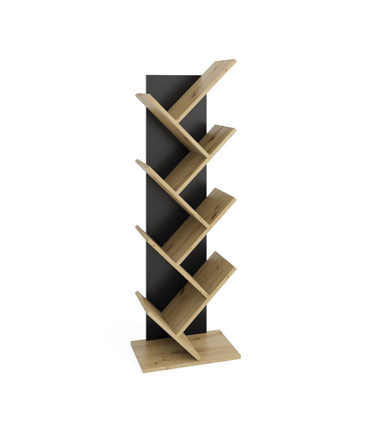 Calicosy Bücherregal mit geometrischen Ablagen für Bücher - Büchen  