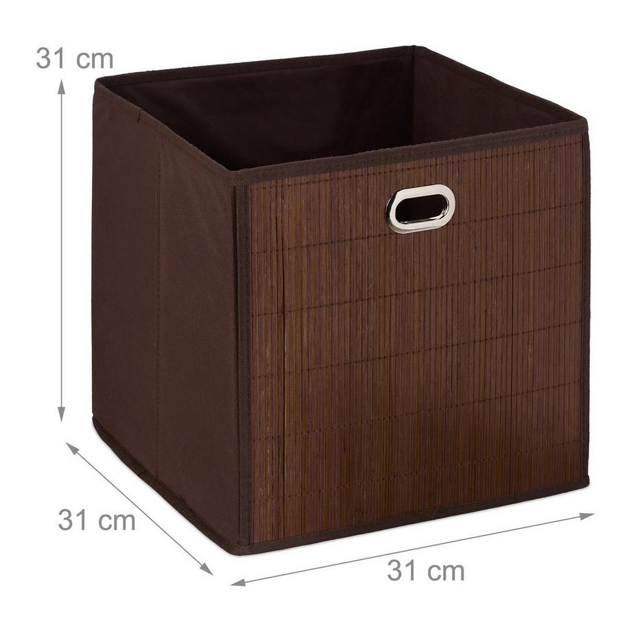 B2X Aufbewahrungskorb Bambus Hoch  