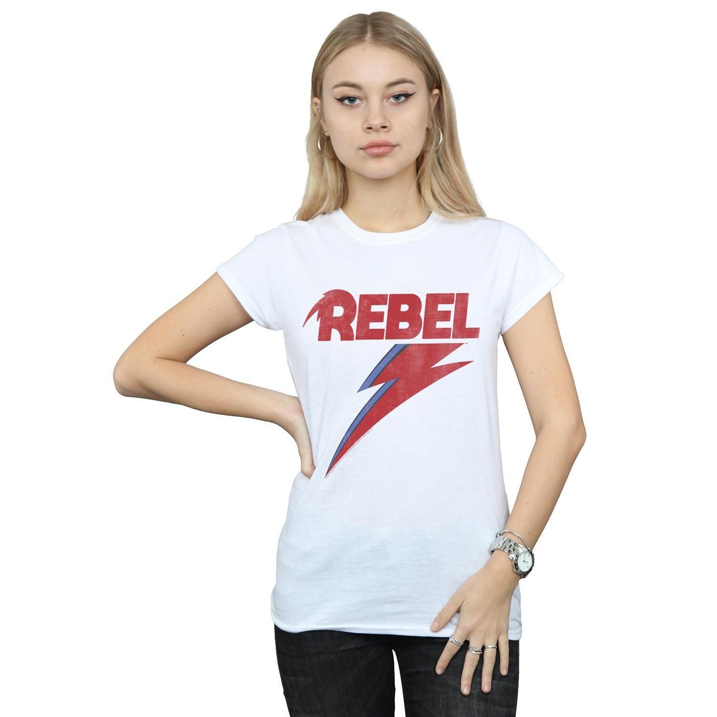 David Bowie Rebel Bolt Bedrucktes T-Shirt  
