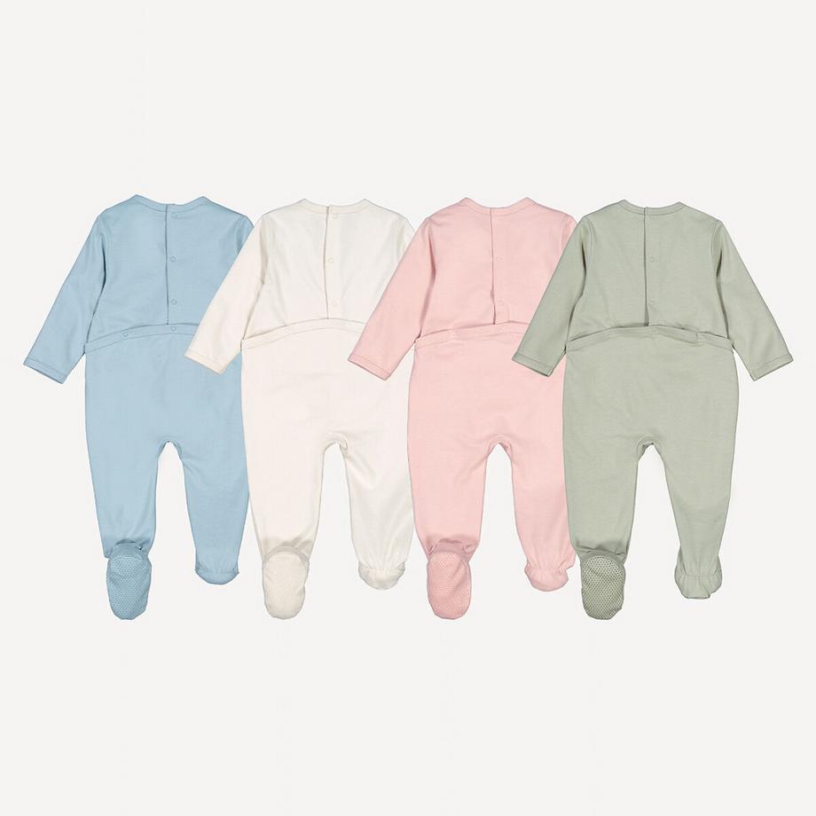 La Redoute Collections  4er-Pack Baby Strampler aus Baumwolle 