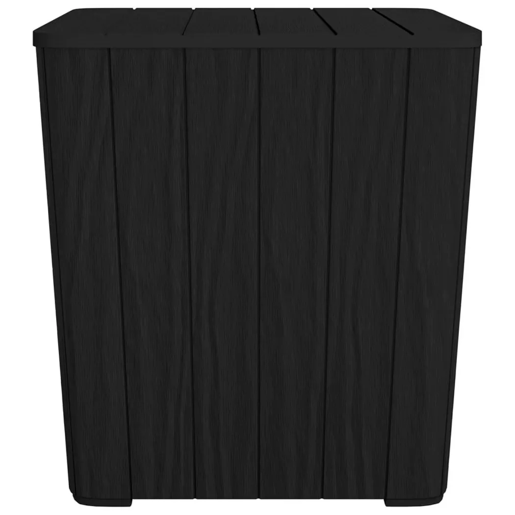 vidaXL Table de jardin avec couvercle amovible noir polypropylène364152