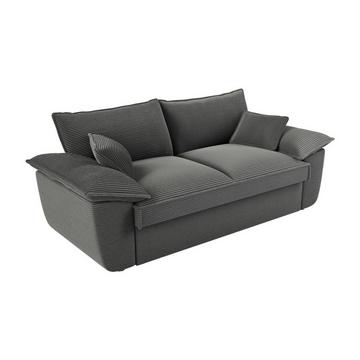 Sofa 3-Sitzer - Cord - Dunkelgrau - GUILLERMO