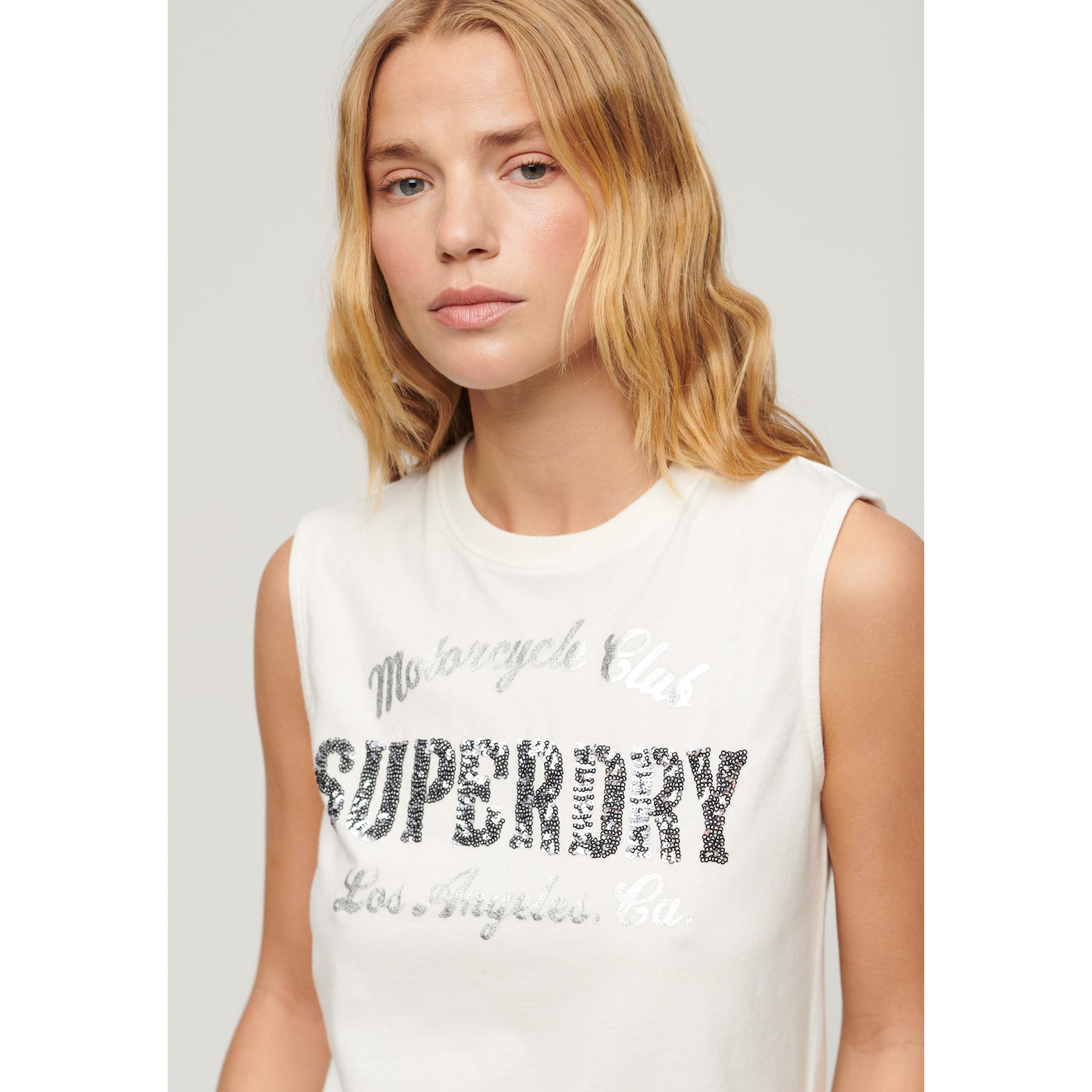 Superdry Archive Fantasie Eng Anliegendes Tanktop  