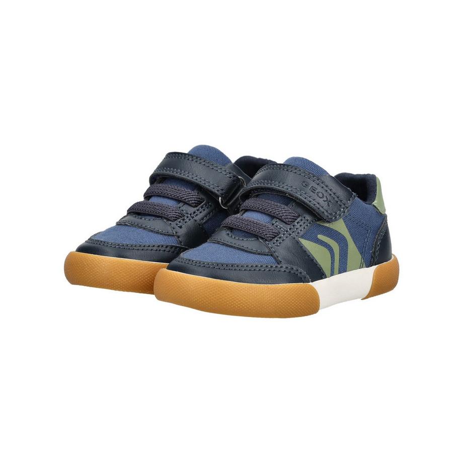 GEOX Sneaker con chiusura a velcro e lacci elastici  